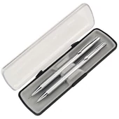 "Alisa" szett - golyóstoll+ceruza - ezüst