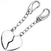 "One heart" kulcstartó