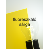 Policril - 3 mm - fluoreszkáló sárga - 500 x 300 mm
