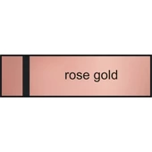 "Casa" névtábla 140 x 40 mm - rose gold - 1,5 mm fazettázva