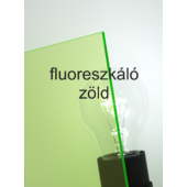 Policril - 3 mm - fluoreszkáló zöld - 300 x 200 mm