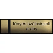 "Casa" névtábla 140 x 40 mm - fényes szálcs.-1,5 mm fazettázva