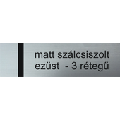 Alutec - 1,5 mm - matt szálcs. ezüst / fekete / ezüst - 610 x 300 mm