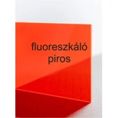 Green Cast - 3 mm - fluoreszkáló piros plexi - 600 x 500 mm - gravirnagyker.hu - gravíralapanyag - s71134-3-1/2