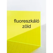 Green Cast Setacryl - 3 mm - fluoreszkáló zöld - 500 x 300 mm