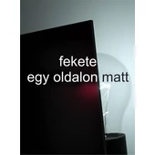 Green Cast - 3 mm - fekete, egy oldalon matt - 500 x 300 mm