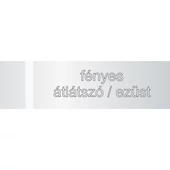 Transakril - 1,5 mm - fényes átlátszó / ezüst - 1220 x 610 mm - gravirnagyker.hu - gravíralapanyag - e2255-1,5-1/1