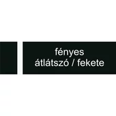 Transakril - 3,2 mm - fényes átlátszó / fekete  - 610 x 610 mm - gravirnagyker.hu - gravíralapanyag - e2220-3,2-1/2