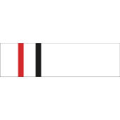 Lasertec 2 rétegű - 1,8 mm - fehér / piros / fekete - 610 x 610 mm