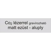 Aluply - 1 mm - matt ezüst - 1000 x 500 mm - gravirnagyker.hu - gravíralapanyag - e4758-1-1/1