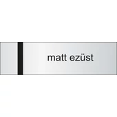 Laserply - 1,5 mm - matt ezüst / fekete - 610 x 610 mm