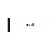 Laserply - 3 mm - matt fehér / fekete - 610 x 406 mm