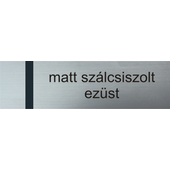 Laserply - 3 mm - matt szálcsiszolt ezüst - 610 x 305 mm