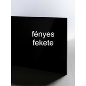 Green Cast - 3 mm - fekete - fényes / fényes - 600 x 500 mm