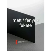 Plexiglas matt / fényes - 3 mm - fekete - 600 x 335 mm
