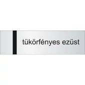 Laserply - 0,8 mm - tükörfényes ezüst / fekete - 300 x 200 mm