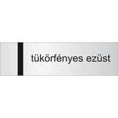 Laserply - 1,5 mm - tükörfényes ezüst / fekete - 1220 x 610 mm