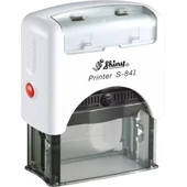 Shiny - S-841 bélyegző - 26 x 10 mm - fehér ház / natúr párna