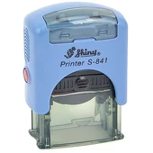 Shiny - S-841 bélyegző - 26 x 10 mm - kék ház / natúr párna