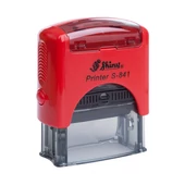 Shiny - S-841 bélyegző - 26 x 10 mm - piros ház / kék párna