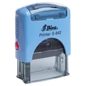 Shiny - S-842 bélyegző - 38 x 14 mm - kék ház / kék párna