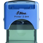 Shiny - S-844 bélyegző - 58 x 22 mm - kék ház / natúr párna