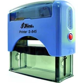 Shiny - S-845 bélyegző - 70 x 25 mm - kék ház / fekete párna