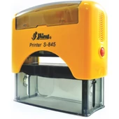 Shiny - S-845 bélyegző - 70 x 25 mm - sárga ház / kék párna
