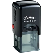 Shiny - S-524 bélyegző - 24 x 24 mm - fekete ház / kék párna