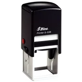 Shiny - S-538 bélyegző - 38 x 38 mm - fekete ház / fekete párna