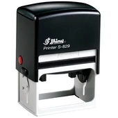 Shiny - S-829 bélyegző - 63 x 40 mm - fekete ház / fekete párna