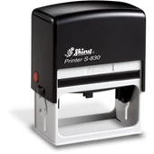 Shiny - S-830 bélyegző - 75 x 38 mm - fekete ház / fekete párna