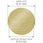 Shiny - csillag etikett - arany - 41 mm, 24 db/A4