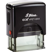 Shiny - rPET-844 bélyegző - 58 x 22 mm - fekete ház / fekete párna