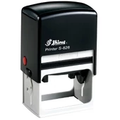 Shiny - S-828 bélyegző - 56 x 33 mm - fekete ház / fekete párna