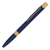 "Takeo" golyóstoll - alumínium, bambusz - kék