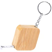 "Devon" bambusz kulcstartó - 1 méteres mérőszalag