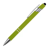 "Bres" golyóstoll - gumírozott - lime