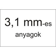 3,1 mm-es anyagok