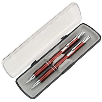 "Alisa" szett - golyóstoll+ceruza - piros