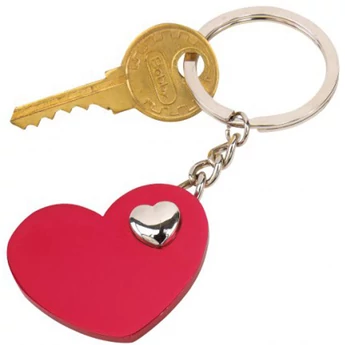 "Heart-in-heart" kulcstartó