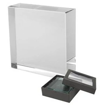 "Leon" üvegdíj - 6 x 6 x 2 cm