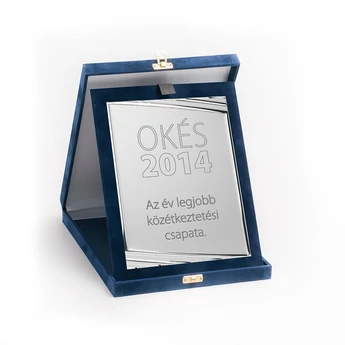 Plüss plakettdoboz - 14 x 18 cm