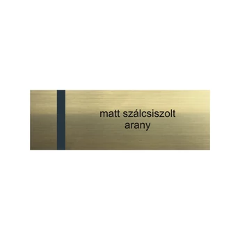 "Victory" gravírlap - 6 x 2 cm - matt szálcsiszolt arany / fekete "Victory" gravírlap - 6 x 2 cm - matt szálcsiszolt arany / fekete