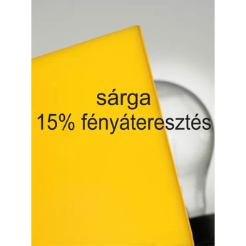 Plexiglas GS - 3 mm - sárga - 300 x 200 mm