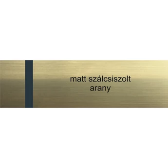"Victory" gravírlap - 7 x 2 cm - matt szálcsiszolt arany / fekete "Victory" gravírlap - 7 x 2 cm - matt szálcsiszolt arany / fekete