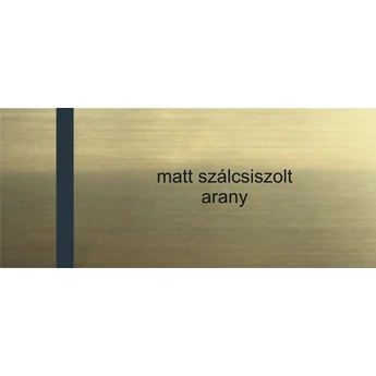 "Victory" gravírlap - 7 x 3 cm - matt szálcsiszolt arany / fekete