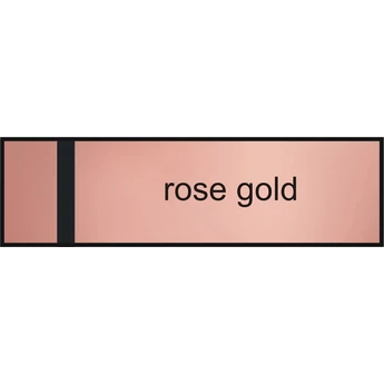 "Casa" névtábla 140 x 40 mm - rose gold - 1,5 mm fazettázva