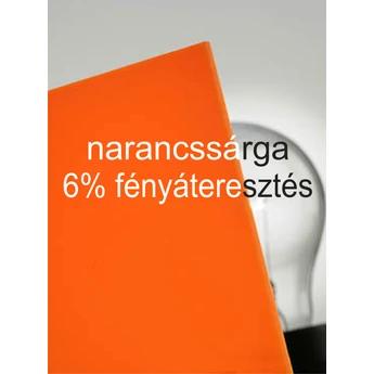 Plexiglas GS - 3 mm - narancssárga - 500 x 300 mm