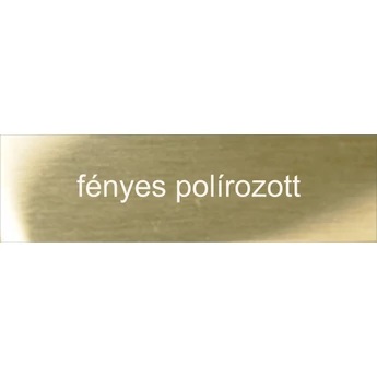 Sárgaréz - 0,5 mm - fényes polírozott, lakkozott - 750 x 600 mm